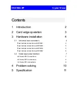 Preview for 2 page of Crystal Vision DDA108A-BP User Manual