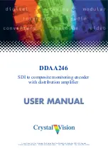 Предварительный просмотр 1 страницы Crystal Vision DDAA246 User Manual