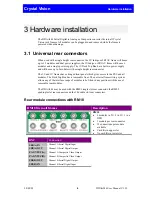 Предварительный просмотр 7 страницы Crystal Vision DDAA246 User Manual