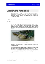 Preview for 6 page of Crystal Vision FTX 3G User Manual