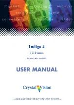 Preview for 1 page of Crystal Vision Indigo 4 User Manual