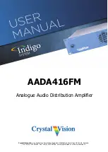 Crystal Vision Indigo AADA416FM User Manual preview