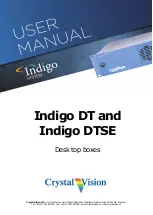 Предварительный просмотр 1 страницы Crystal Vision Indigo DT User Manual