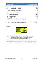 Preview for 3 page of Crystal Vision Indigo FTX-L 3G User Manual