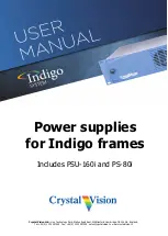 Crystal Vision Indigo PSU-160i User Manual preview