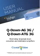 Предварительный просмотр 1 страницы Crystal Vision Indigo Q-Down-AG 3G User Manual