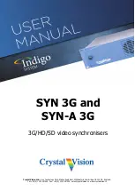 Preview for 1 page of Crystal Vision Indigo SYN 3G User Manual