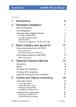 Preview for 2 page of Crystal Vision Indigo TANDEM 320 User Manual