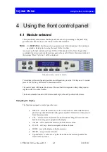 Предварительный просмотр 42 страницы Crystal Vision SYNNER-E 3G User Manual