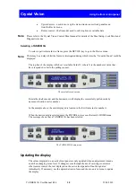 Предварительный просмотр 33 страницы Crystal Vision TANDEM 3G User Manual