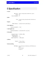 Preview for 16 page of Crystal Vision VDA110M User Manual