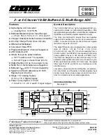 Предварительный просмотр 1 страницы Crystal CS5521-AP General Description Manual