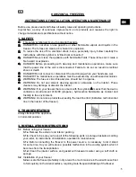 Preview for 2 page of Crystal ICE CREAM DISPLAY Instructions For Use And Installation