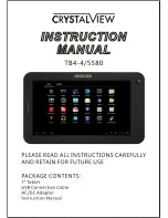 CrystalView TB4-4580 Instruction Manual preview