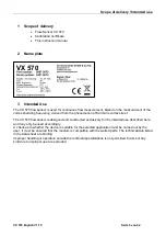 Preview for 5 page of CS Instruments Vortex VX 570 Instruction Manual