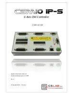 Preview for 1 page of CS-Lab CSMIO IP-S User Manual