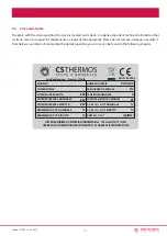 Предварительный просмотр 17 страницы CS THERMOS Arianna 10 Instructions Manual