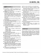 Предварительный просмотр 2 страницы CS Unitec CS 1225 Operating Manual