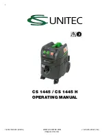 Предварительный просмотр 1 страницы CS Unitec CS 1445 Operating Manual