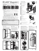 CS CAVILOCK CL400 Magnetic Installation Instructions And Operators Manual предпросмотр