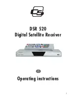 Предварительный просмотр 1 страницы CS DSR 520 Operating Instructions Manual