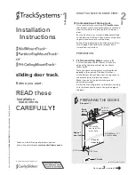 Предварительный просмотр 1 страницы CS TrackSystems Installation Instructions