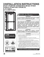 CSA 92MSP SERIES Installation Instructions Manual preview