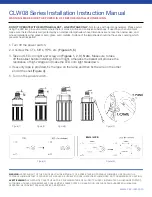 Предварительный просмотр 2 страницы CSC cornlamps CLW08 Series Installation Instructions Manual