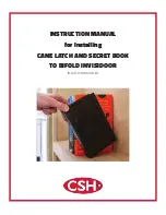 Preview for 1 page of CSH ID.LATCH-BOOK.08-BF Instruction Manual