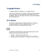 Preview for 3 page of CSI Wireless SBX-3 Reference Manual