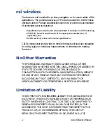 Preview for 4 page of CSI Wireless Seres Reference Manual