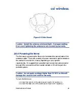 Preview for 49 page of CSI Wireless Seres Reference Manual