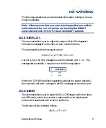 Preview for 71 page of CSI Wireless Seres Reference Manual