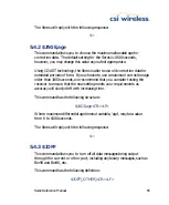 Preview for 85 page of CSI Wireless Seres Reference Manual