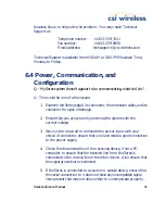 Preview for 111 page of CSI Wireless Seres Reference Manual