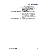 Preview for 119 page of CSI Wireless Seres Reference Manual