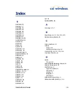 Preview for 133 page of CSI Wireless Seres Reference Manual