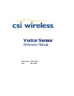 Preview for 1 page of CSI Wireless Vector Sensor Reference Manual