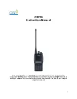 CSI CS750 Instruction Manual предпросмотр