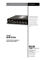 Предварительный просмотр 1 страницы CSI Fiberlink 8200 Series User Manual