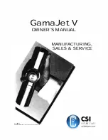 CSI GamaJet V Owner'S Manual предпросмотр