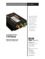 Предварительный просмотр 1 страницы CSI Pure Digital Fiberlink 3150 Series User Manual