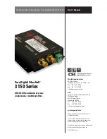 Предварительный просмотр 16 страницы CSI Pure Digital Fiberlink 3150 Series User Manual