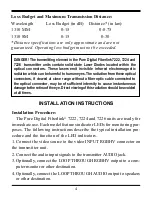 Предварительный просмотр 5 страницы CSI Pure Digital Fiberlink 7222 User Manual