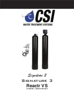 CSI REACTR VS RF15VS-S2 Installation & Operation Manual предпросмотр