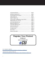 Предварительный просмотр 2 страницы CSI REACTR VS RF15VS-S2 Installation & Operation Manual