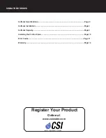 Preview for 2 page of CSI Terminatr MSI32 Installation And Operation Manual