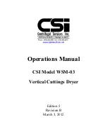 CSI WSM-03 Operation Manual preview