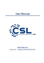 Предварительный просмотр 1 страницы CSL 20190825SZ256 User Manual