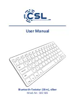 CSL 301581 User Manual preview